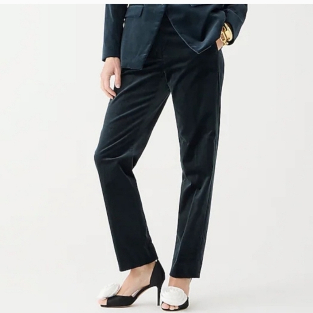 J Crew Kate Straight Leg Velvet Pants NWT Size 20